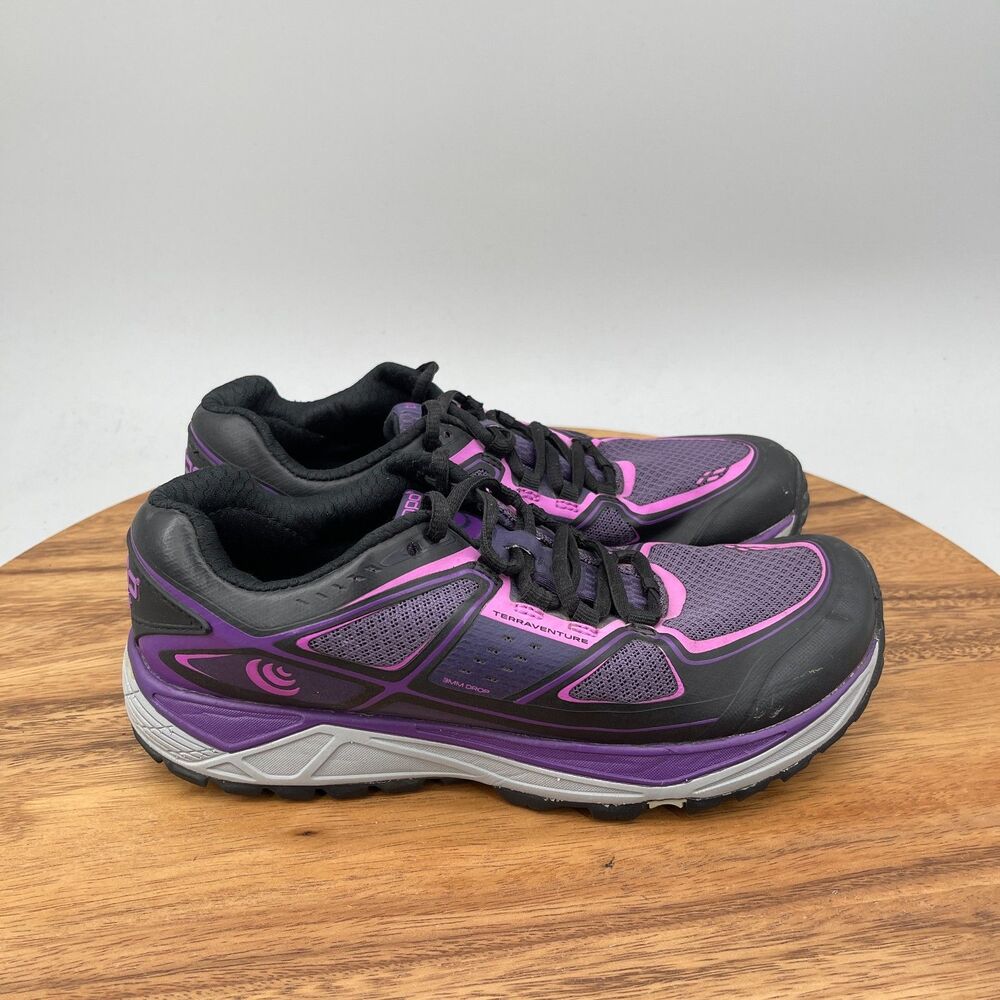 Topo Athletic Terraventure Shoes Womens Size 6.5 Purple Trail Running Hiking